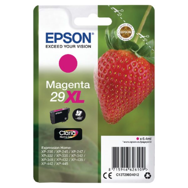 EPSON 29XL MAGENTA INKJET CARTRIDGE