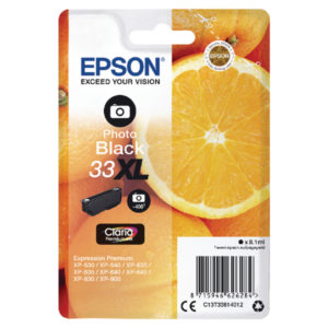 EPSON 33XL PH BLACK INK CARTRIDGE