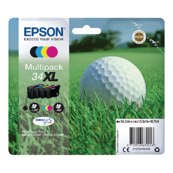 EPSON 34XL 4 COLOUR INK CARTRIDGE