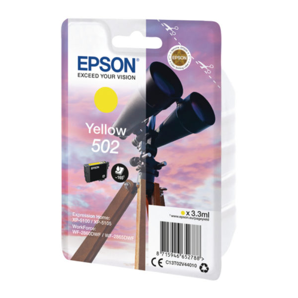 EPSON SINGLEPACK 502 INK YELLOW