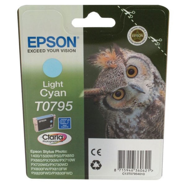 EPSON 1400 INKJET CART LT CYN C13T079540