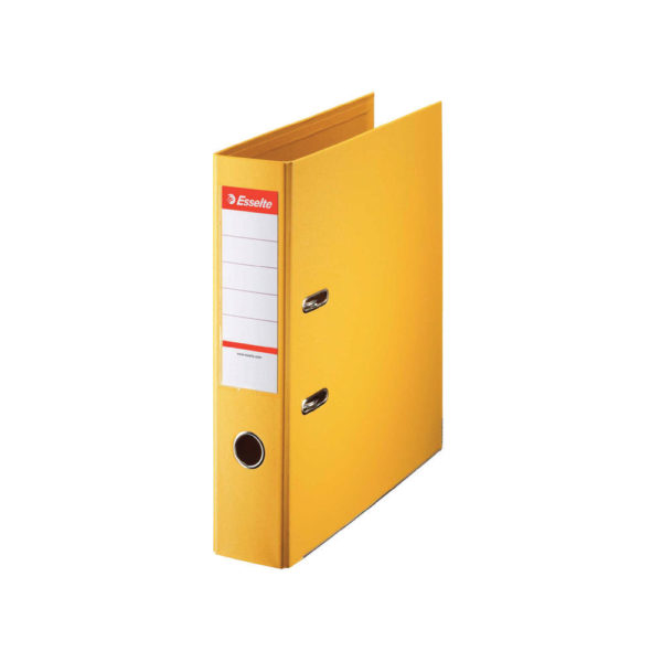 ESSELTE A4 PVC LEVER ARCH 75MM YELLOW