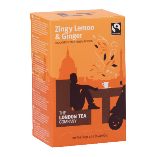 LONDON TEA COMPANY LEMON GINGER TEA PK20