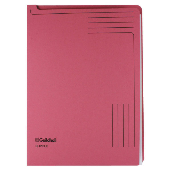 GUILDHALL SLIPFILE 12.5X9IN PINK 14604