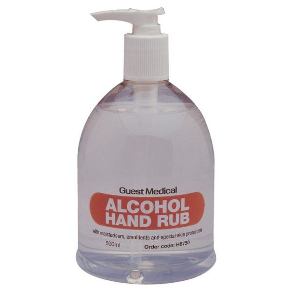 Guest Medical Alcohol Hand Rub with Pump - 500ml