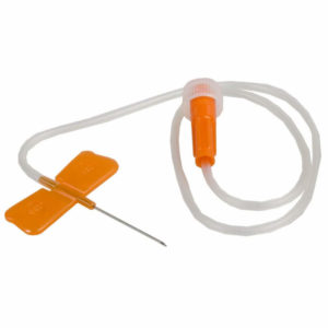 Abbott Butterfly Needle Infusion Set-25G (Orange), 19mm x 50