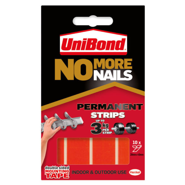 NO MORE NAILS STRIPS PERMANENT RED