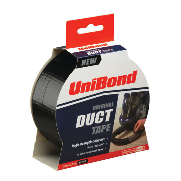 UNIBOND DUCT TAPE 50MMX25MM BLK