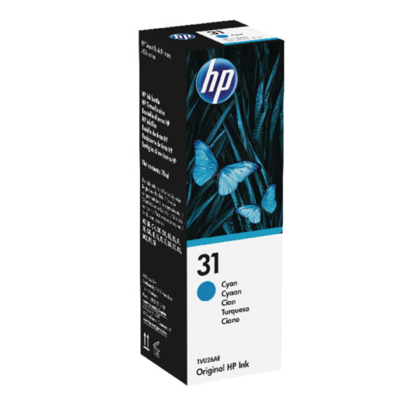 HP 31 70ML CYAN INK BOTTLE