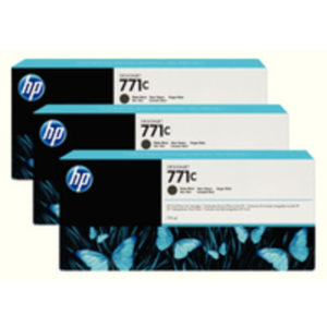 HP 771C MATTE BLK D/JET INK CART PK3 39