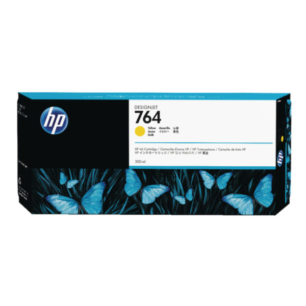 HP 764 300ML YELLOW INK CARTRIDGE C1Q15A
