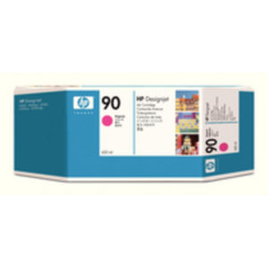 HP 90 INKJET CART 400ML MAGENTA C5063A