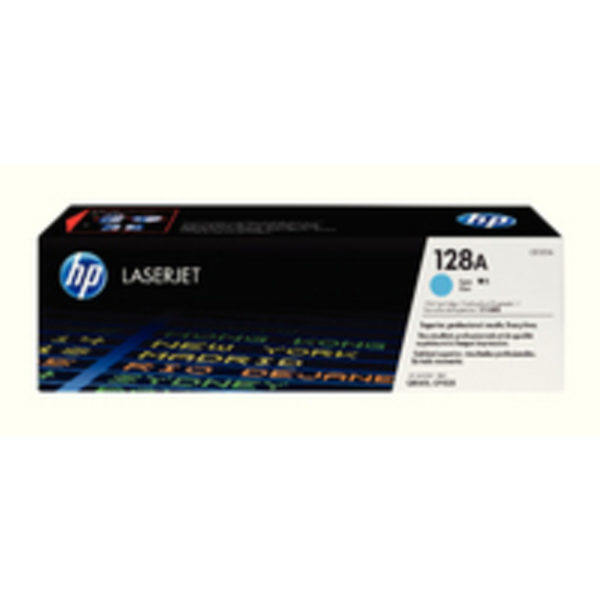 HP 128A CYAN ORGL LASERJET TONER CART