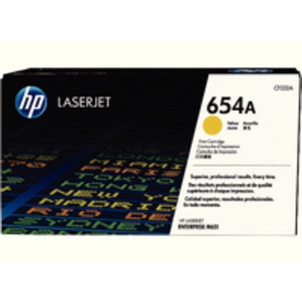 HP 654A LASERJET CART 15K YLW CF332A PK1