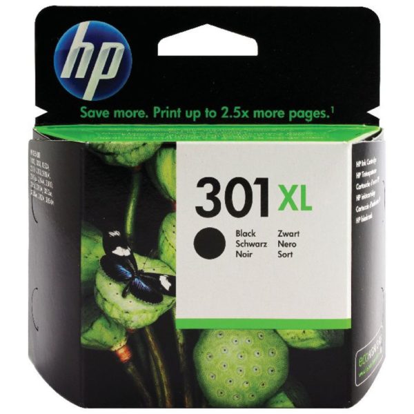 HP 301XL INK CART BLK CH563EE PK