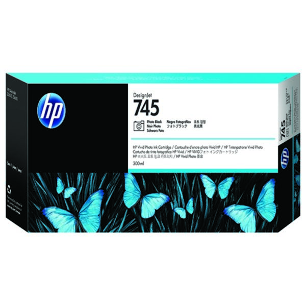 HP 745 INK CART PHOTO BLACK 300ML