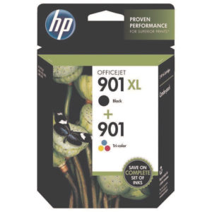 HP 901XL/901 INK CART COMBO BLK/TRICOL