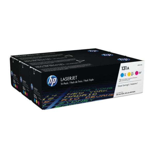 HP 131A ORGL LJET TNR CART CLR PK3 CMY