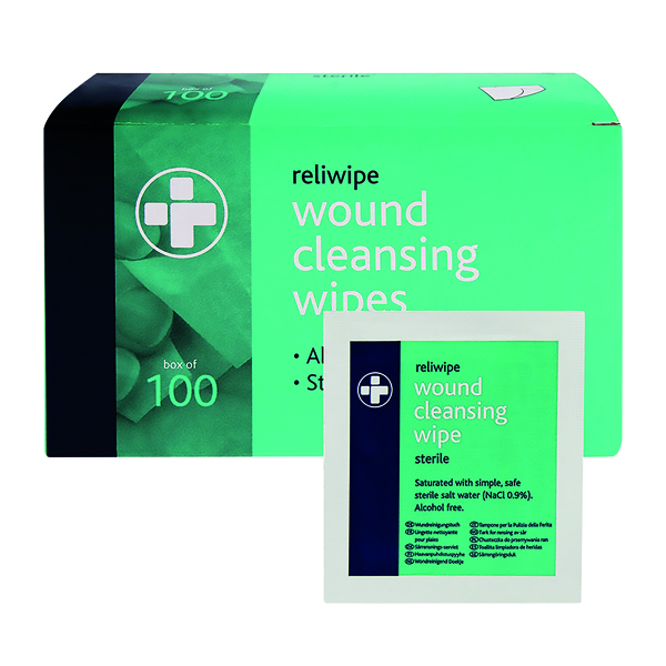 RELIANCE STERILE C/WIPES PK100