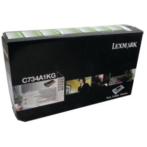 LEXMARK RET PROG TNR CART BLACK C734A1KG