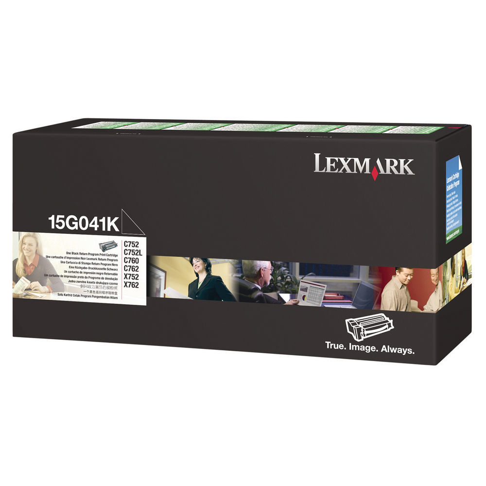 LEXMARK TONER C752 RETURN BLACK 15G041K