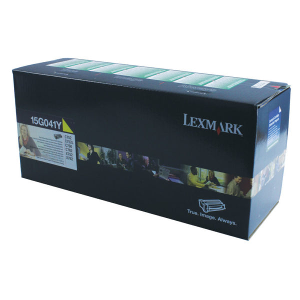 LEXMARK TONER C752 RETURN YELLOW 15G041Y