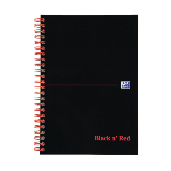 BLACK N RED B5 WIREBOUND NOTEBOOK PK5