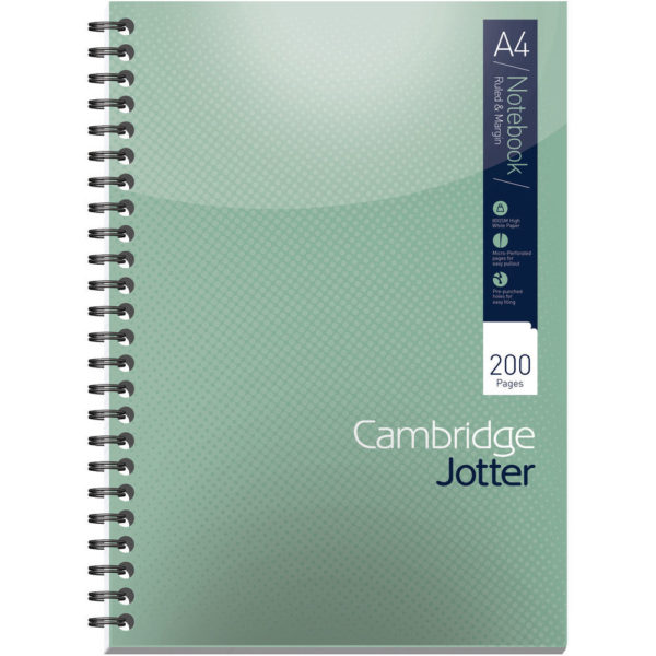 CAMBRIDGE JOTTER NOTEBOOK A4 200 PAGES
