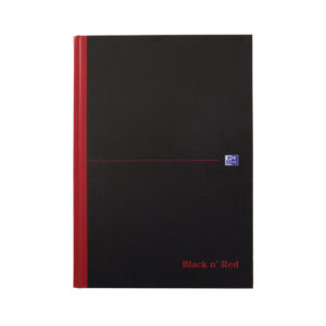 BLK N RED SKETCH BOOK A4 PLAIN 100080489