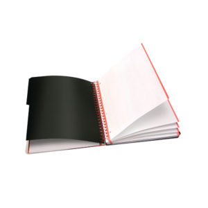 BLK N RED A4 PROJECT BOOK BLK 100080730