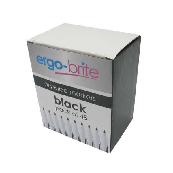 ERGO-BRITE DRYWIPE MARKER R/GRIP BLACK