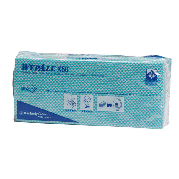 WYPALL X50 CLEANING CLOTHS 50SHTS GREEN