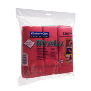 WYPALL MICROFIBRE CLOTHS RED 8397 PK6
