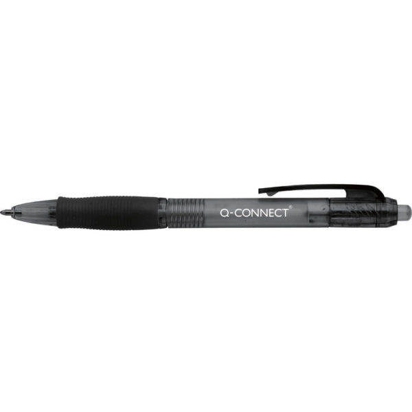 Q CONNECT RETRACTABLE BALL PEN BLACK