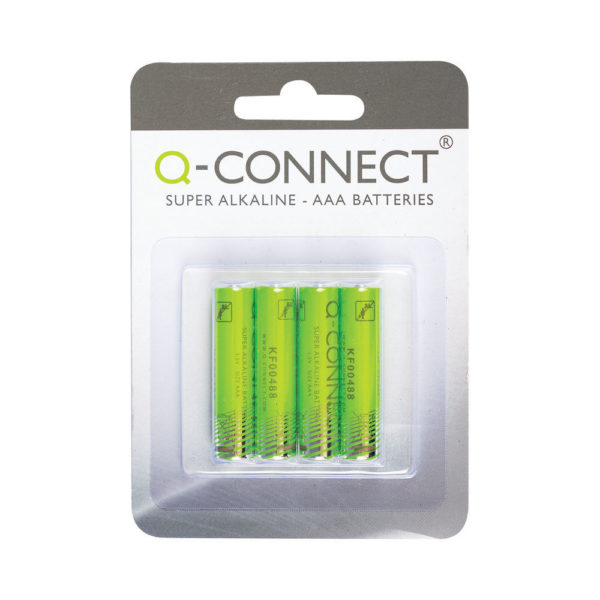 Q CONNECT AAA BATTERY PK4