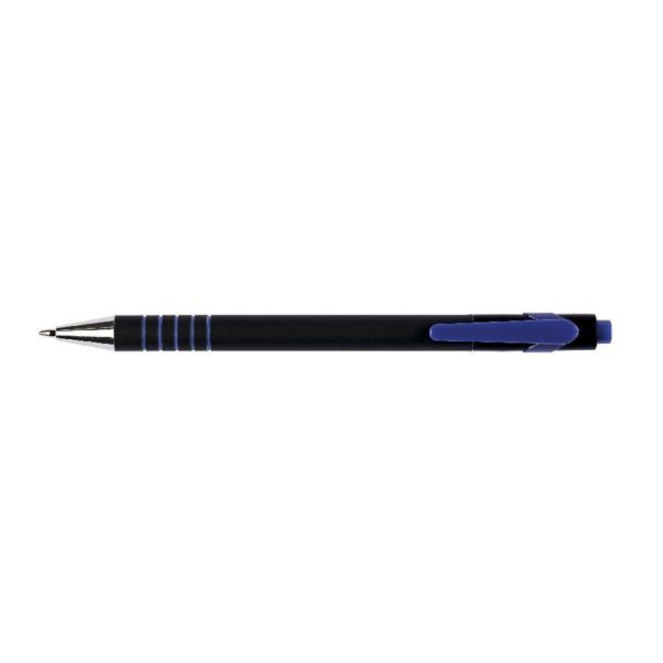 Q CONNECT LAMDA RETRACTABLE PEN BLUE