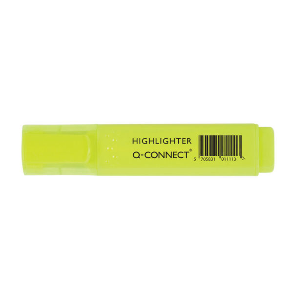 Q CONNECT HIGHLIGHTER YELLOW PACK 10