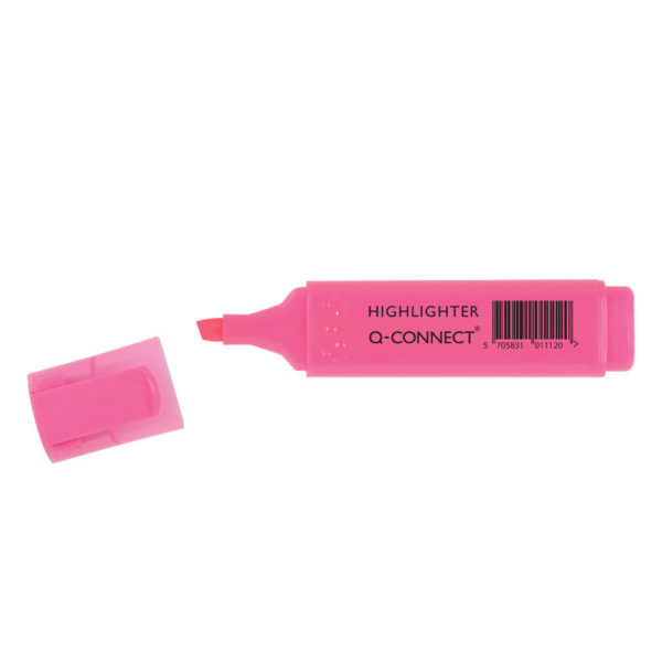 Q CONNECT HIGHLIGHTER PINK PACK 10