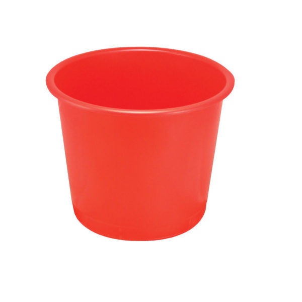 Q CONNECT WASTE BIN 15 LITRE RED