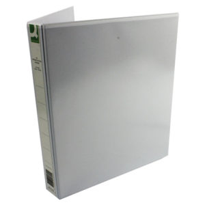 Q CONNECT PRES BINDER 4DRING 25MM WHITE