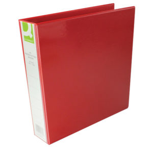 Q CONNECT PRES BINDER 4DRING 40MM RED