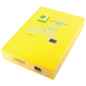 Q CONNECT CPR PPR A4 80GM B/YELLOW PK500