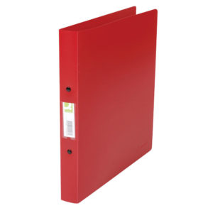 Q CONNECT A4 2 RING BINDER PP RED