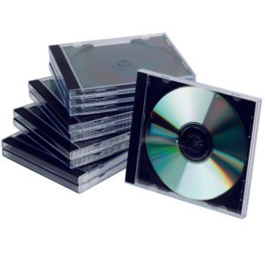 Q CONNECT CD JEWEL CASES BLACK/CLEAR P10