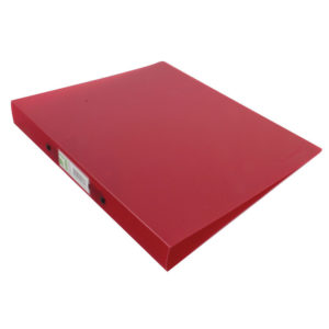 Q CONNECT RING BINDER FROSTED RED