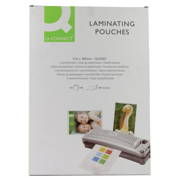 Q-CONNECT A4 LAMINATNG POUCH 160MC PK100