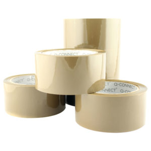 QCONNECT PACKAGING TAPE LOW NOISE BROWN