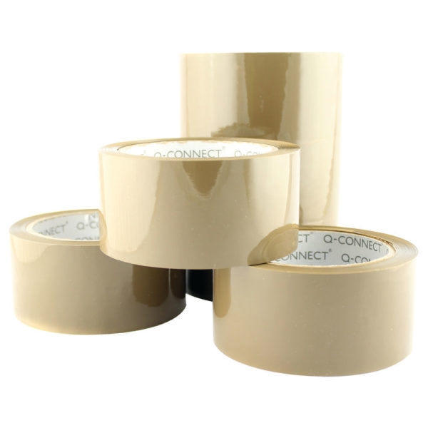 QCONNECT PACKAGING TAPE LOW NOISE BROWN