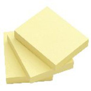Q CONNECT QUICK STICKY NOTE 51X76MM YLW
