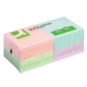 Q CONNECT QUICK STICKY NOTE 76X76MM RBOW